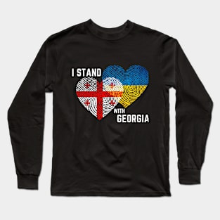 georgia ukraine support Long Sleeve T-Shirt